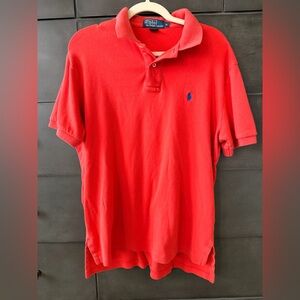 Ralph Lauren Red Polo with Blue Pony Embroidery Medium